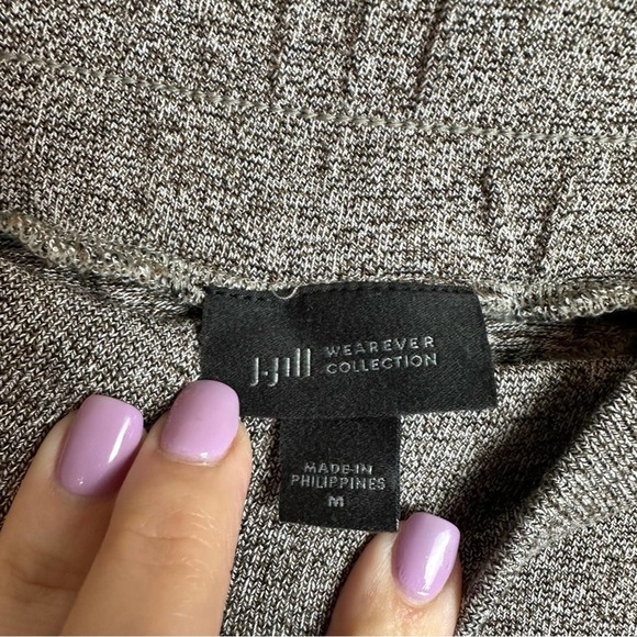 J. Jill Wearever Heather Brown Cuffed Pants Loose Joggers Women’s Size Medium - Picture 11 of 15